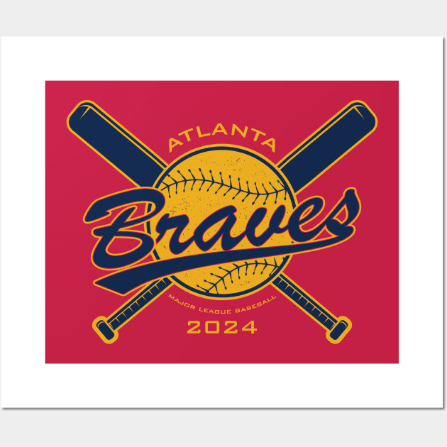 Braves 24 Wall Art by Nagorniak